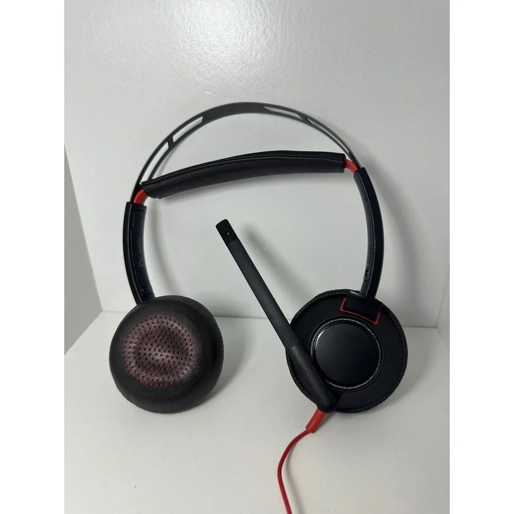 Poly Blackwire 5220‎ Wired Headset USB-C On-Ear Stereo Headphone with Boom Mic
